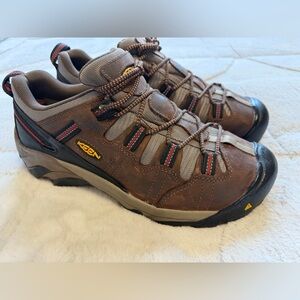 Like NEW! $135 KEEN Flint II Brown Work Hiking Shoes 10